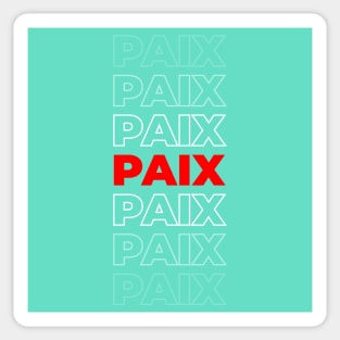 La paix Sticker